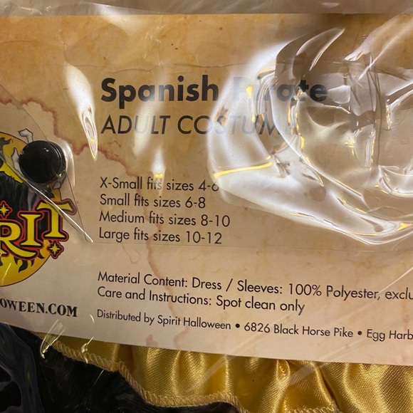 New inpackage Adult Play. Spanish Pirate - Picture 4 of 8